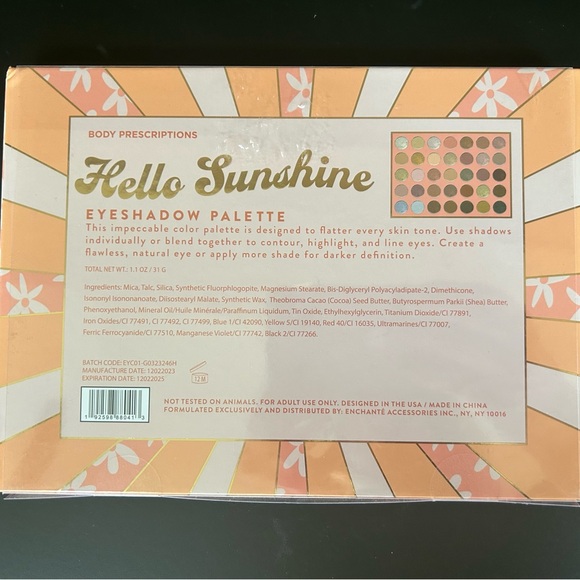 Brand New in Package Hello Sunshine Eyeshadow Palette - Picture 2 of 2